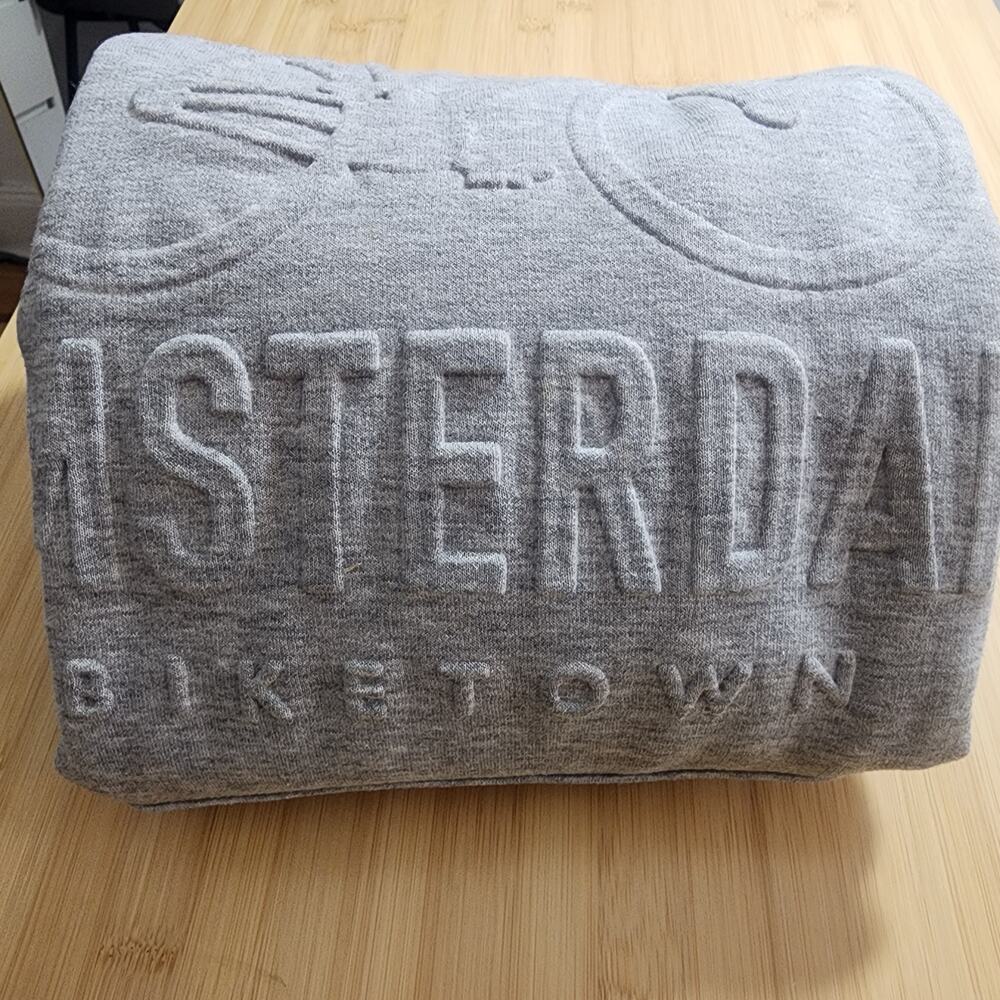 Amsterdan Fox Originals Hoodie XXL Amsterdam Biketown Embossed,  Gray, size M